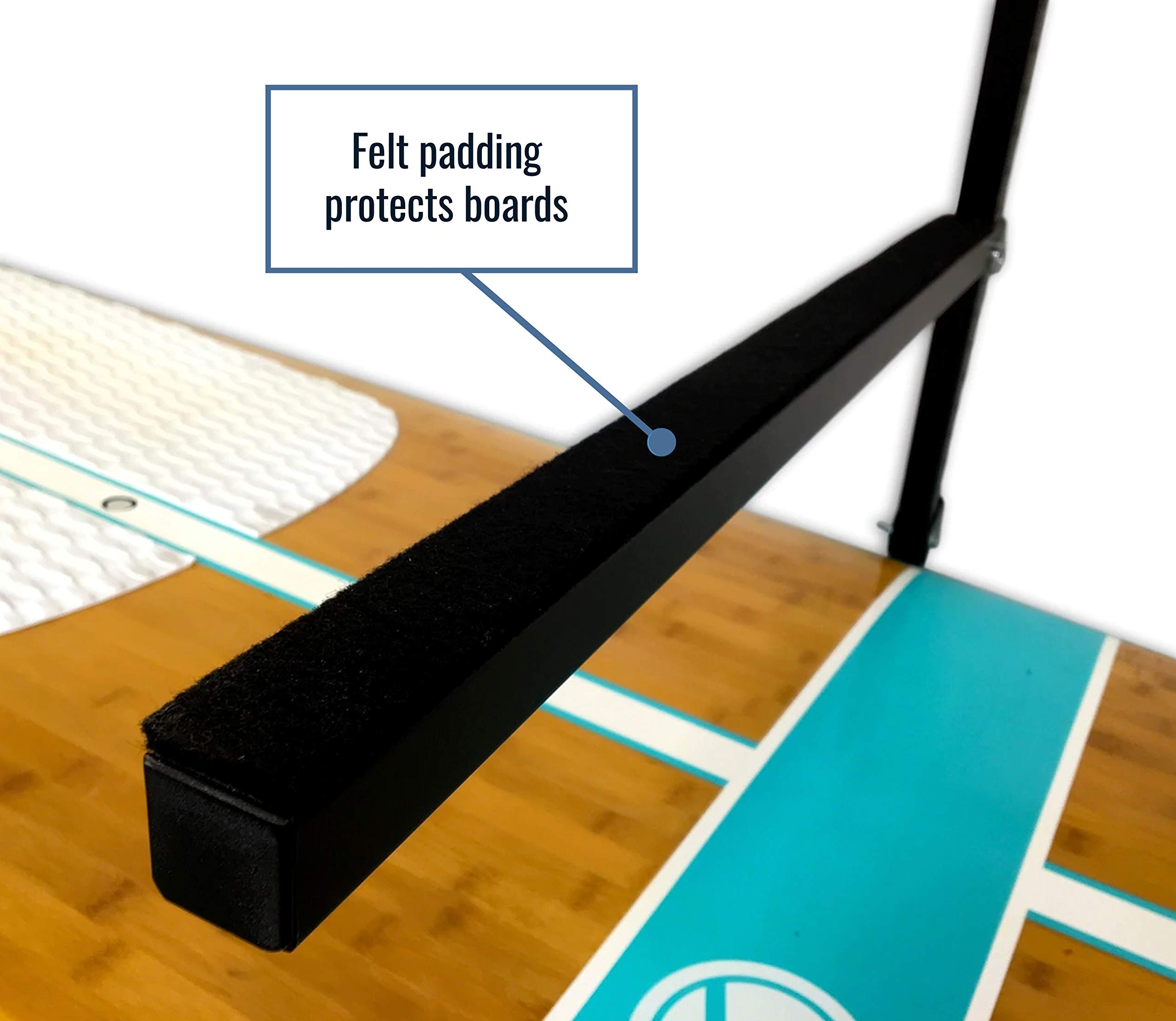StoreYourBoard 4 Paddleboard Storage Rack, Adjustable Wall Mounted