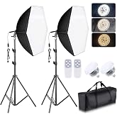 Torjim Softbox Lighting Kit - 30"X30" Professional Photography Lighting for Filming, Model Portrait, Product &amp; Fashion Photography