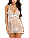 Avidlove Women Wedding Lingerie for Bride Sheer