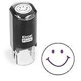ExcelMark Smiley FACE - Self-Inking Round Teacher