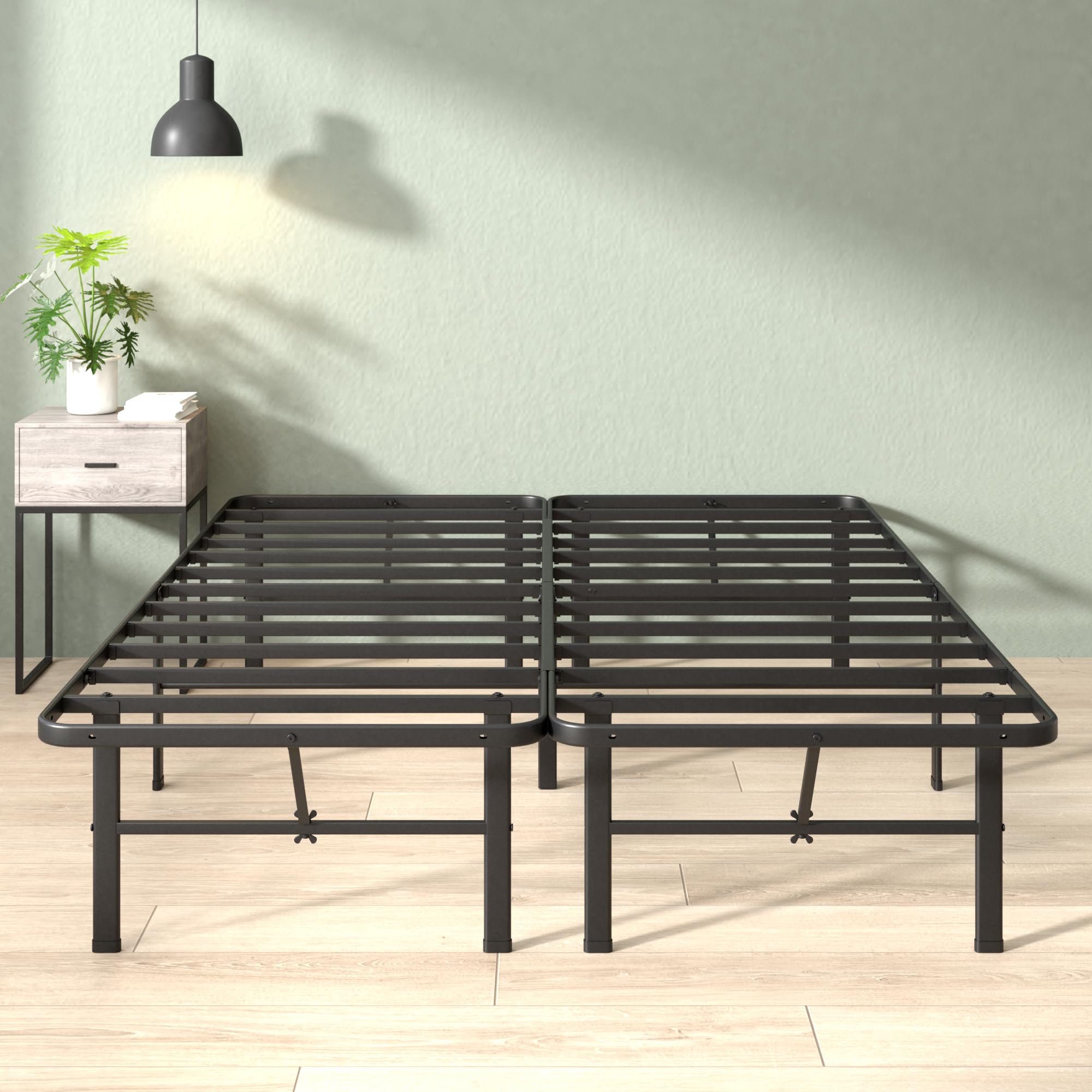 Sleek industrial black finish