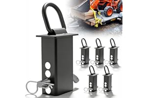 Noliven Trailer Stake Pocket D Ring Tie Down 6 PC, 12000 Lbs Heavy Duty Removable Adjustable Stake Pocket D Ring, for Standar