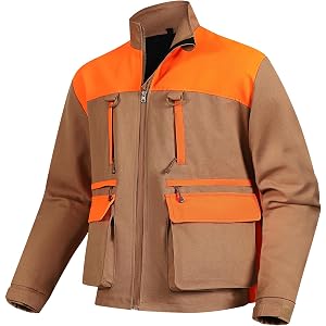 NEW VIEW Upland Hunting Jacket 3.0 for Men, Blaze Orange Hunting Jacket with Game Pouch, Pheasant for Bird, Quail