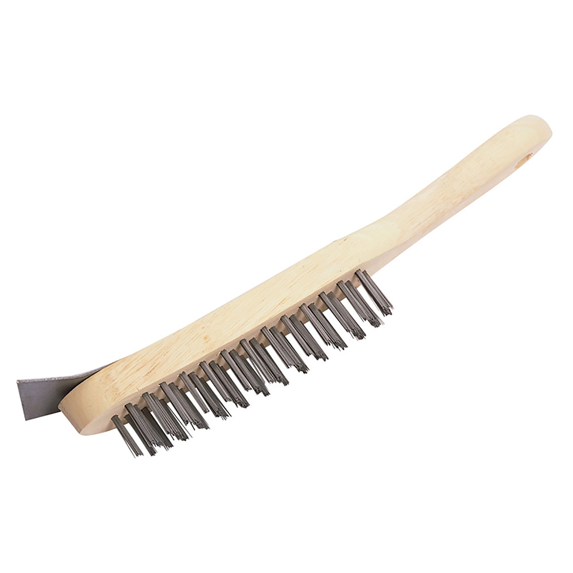 The Hill Brush HN502 Heavy-Duty Wire Scratch Brush and Scraper, 4 Row