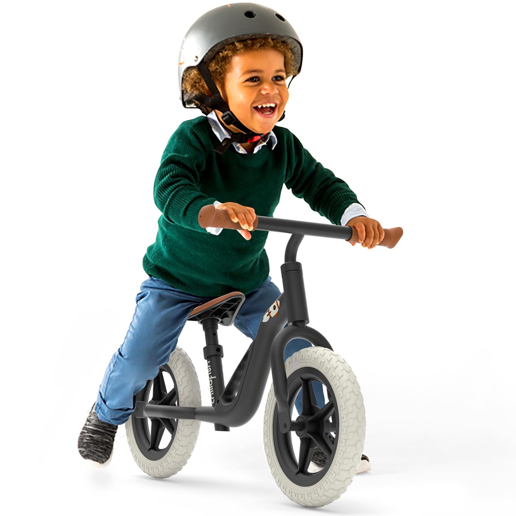 Chillafish Charlie Kids Balance Bike: Lightweight Frame, Toddler Bicycle with No-Puncture Tires, Adjustable Seat & Handle Bars, Easy Carry Handle