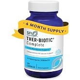 Klaire Labs SFI Health Ther-Biotic Complete, 120 Count | 12 Strain Probiotic Capsules for Digestive and Immune Support, 25 Billion CFU Gut Health Supplement, Hypoallergenic Formula
