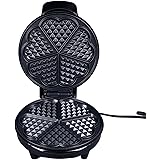 Heart Waffle Maker, 5 Heart Shaped Waffles, Non Stick Plates, Powerful 1200W, Convenient Size, Ideal Item for Breakfast Celeb