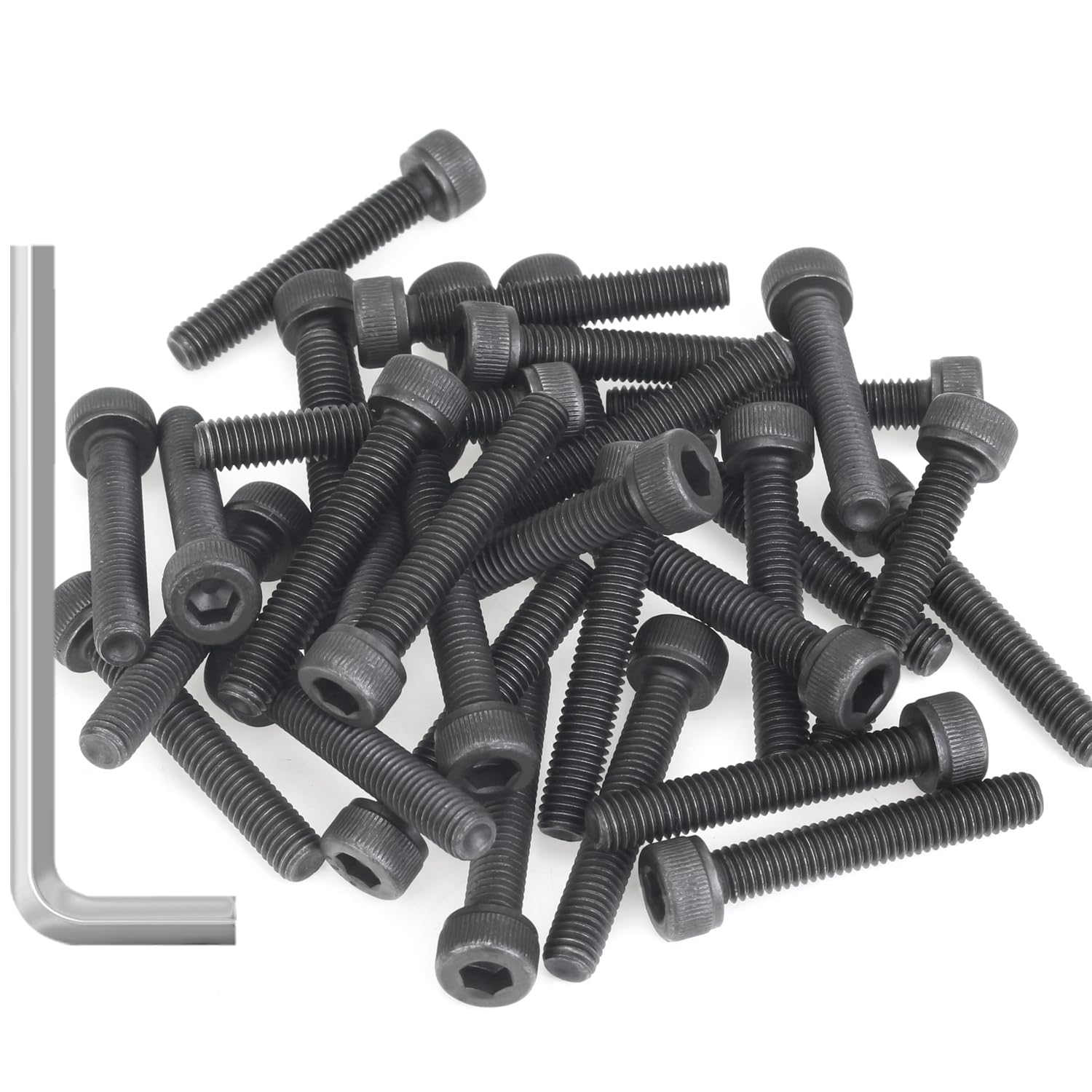 55 Pieces M5 x 30mm Socket Head Cap Screws, Thread