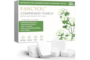 Fancyou Compressed Disposable Face Towel Large,Soft Facial Cleansing Cloths Towelettes,Thicken Washcloth Compact Portable Was