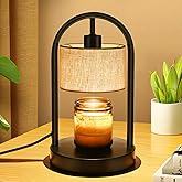 Omnikerlight Candle Warmer Lamp with Timer, Dimmable Candle Lamp Warmer for Jar Candles, Wax Warmer with 2 Bulbs, Birthday Gi