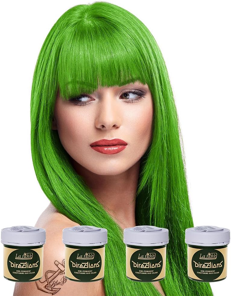 La Riche Directions Set of 4 Semi-Permanent Hair Colour 88ml Jars