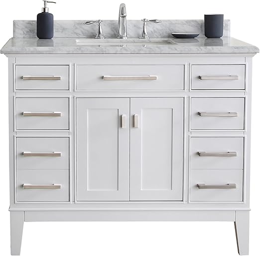 Ari Kitchen And Bath Akb Danny 42 Wh Danny Vanity Set 42 White