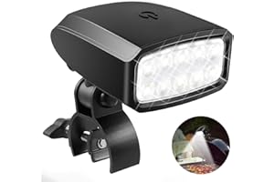 Grill Light Outdoor, Fitybow LED BBQ Light Gift for Men Dad Boyfriend Rotatable Grill Accessories with 10 Super Bright LED Lights Including Sturdy Clamp Mount Fits Handle (Battery NOT Included)
