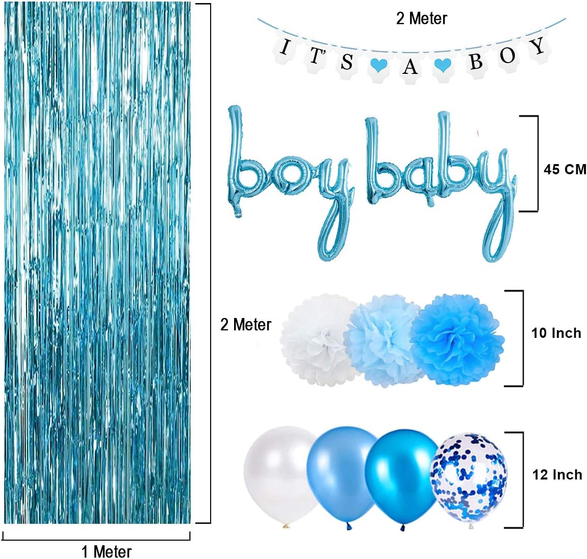 Costura y manualidades SZHUIHER Decoraciones para Baby Shower para 