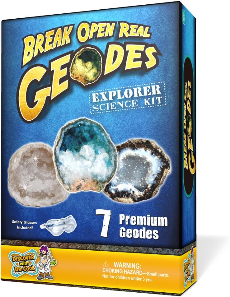 Geode Explorer Science Kit Crack Open 7 Amazing Rocks and Find