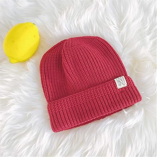 Amazon Co Jp ビーニーズ ニット帽 メンズファッションプルオーバーニットウールキャップヒップホップ帽子女性韓国の韓国の耳帽子ニットハットの秋と冬の野生の流入 Color Wine Red Size One Size ホーム キッチン