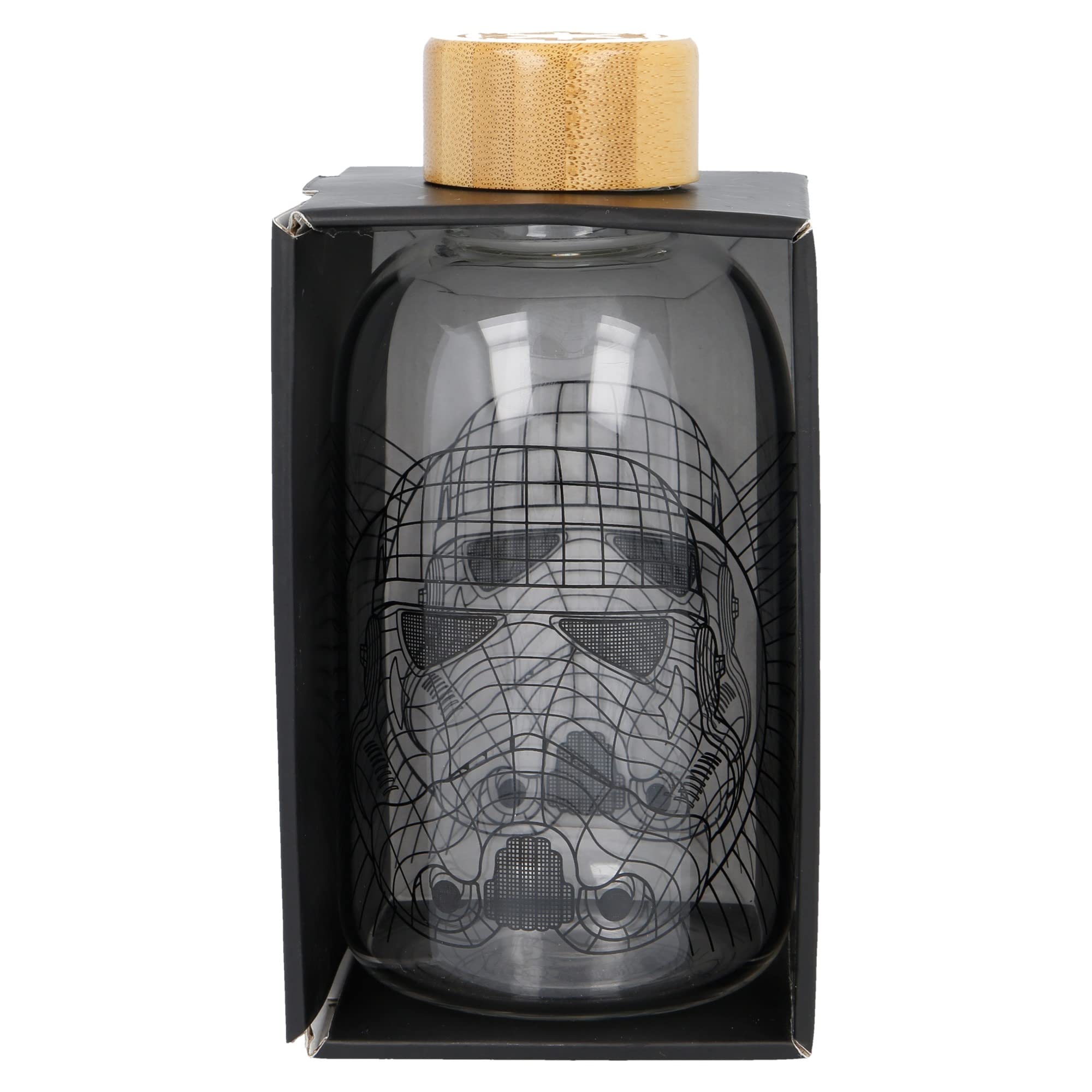 Star Wars 21oz Reusable Borosilicate Glass Water Bottle with Airtight Cap