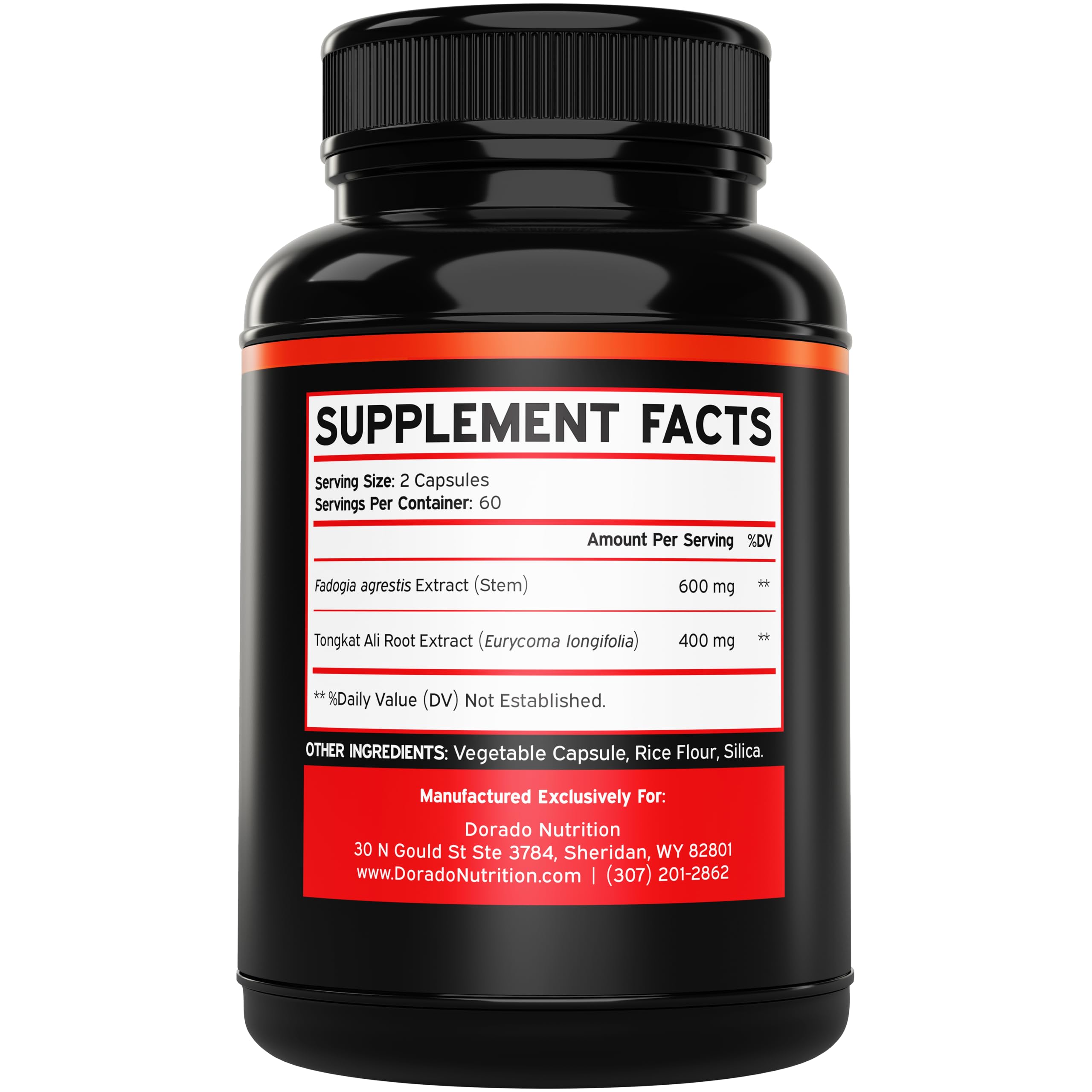 DORADO NUTRITION Fadogia Agrestis + Tongkat Ali - Men's Health Bundle