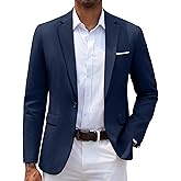 COOFANDY Men's Slim Fit Casual Blazers Lightweight Sport Coats One Button Suit Jackets