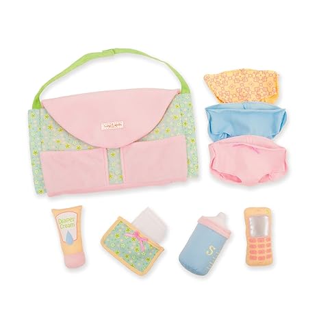 Manhattan Toy Baby Stella Darling Baby Doll Wickeltasche und Zubehör für 38.1cm Puppen