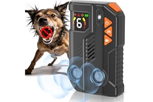 Dog Barking Deterrent Devices, Automatic Anti Barking Device for Dogs with AI Detection, 2 Enhanced Ultrasonic Bark Control E