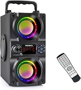 TENMIYA Bluetooth Speaker 40W Dual Subwoofer 5.0 Portable Party Speaker view 1
