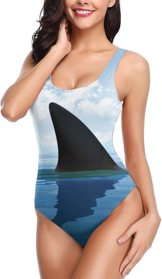 Amazon Co Jp スクール水着 水着 レディース フカ さめ 角 ブルー 海 ワンピース ビキニ 連体式 水浴 水泳 温泉 可愛い Bolaco 服 ファッション小物