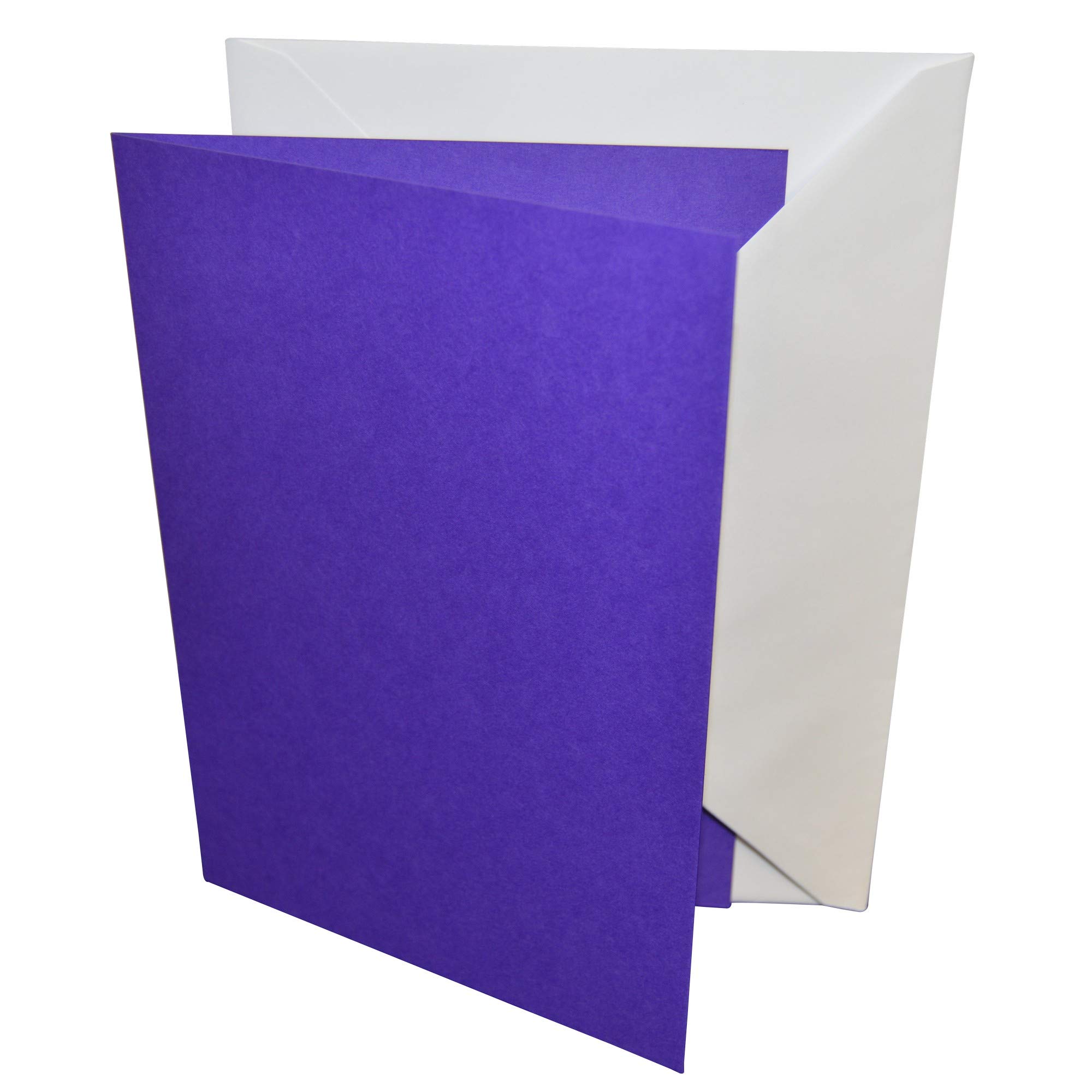 5"x7" Coloured Greeting Card Blanks with White Envelopes – StellaWeds® (Purple, 10 Pack) — image 1