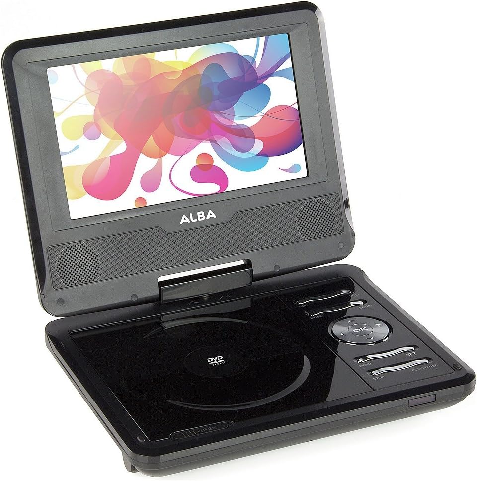 Alba 7 Inch Portable DVD Player - Black: Amazon.co.uk: Electronics