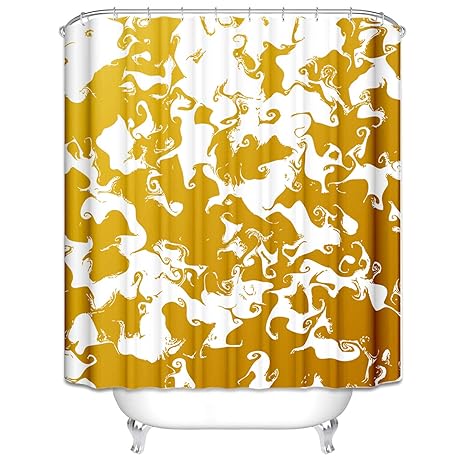 LOUMVE Wasserdicht Badewanne Vorhang Phantasie Antibacterial Duschvorhang Bunten 120x180 cm mit 12 Duschvorhangringen