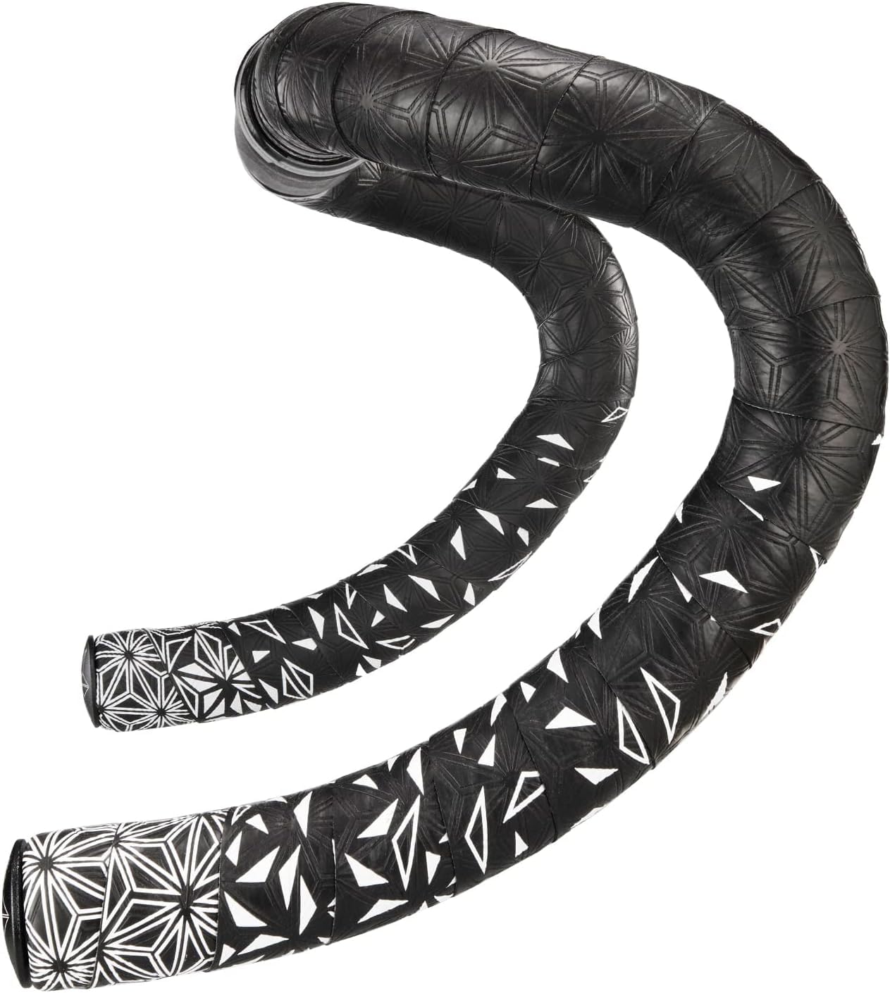 SUPACAZ BIKE BARTAPE, SUPER STICKY KUSH, STAR FADE, WHITE PLUS ANO BLACK PLUGS