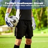 flintronic Football Goalkeeper Gloves Kids Size 6 White PU Latex Palm view 6