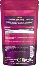MOBU Ginger 1000mg 120 Tablets - Ginger Root Extract for Digestion Travel view 7