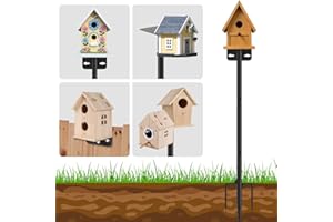 AHRLHR 1 Pack 60 inch Adjustable Bird Feeder Pole,Bird House Pole Suitable for Feeders & BirdHouse,Weather Station,Heavy-Duty Rustproof Design,Enhance Outdoor Decor & Birdwatching Experience (1 PACK 60 inch)