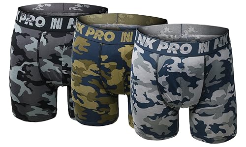 NK Pro Men's Performance Boxer Briefs Sports Underwear Pack