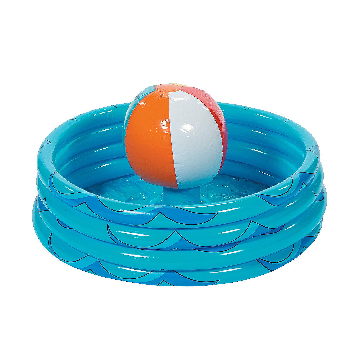 Photo 1 of Inflatable Beach Ball in Pool Cooler. - Pool Party Supplies and Decor