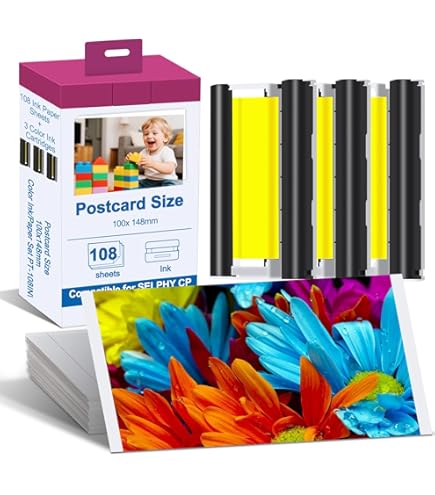 Amazon.com: Color Ink and Label Set for Canon SELPHY SQUARE