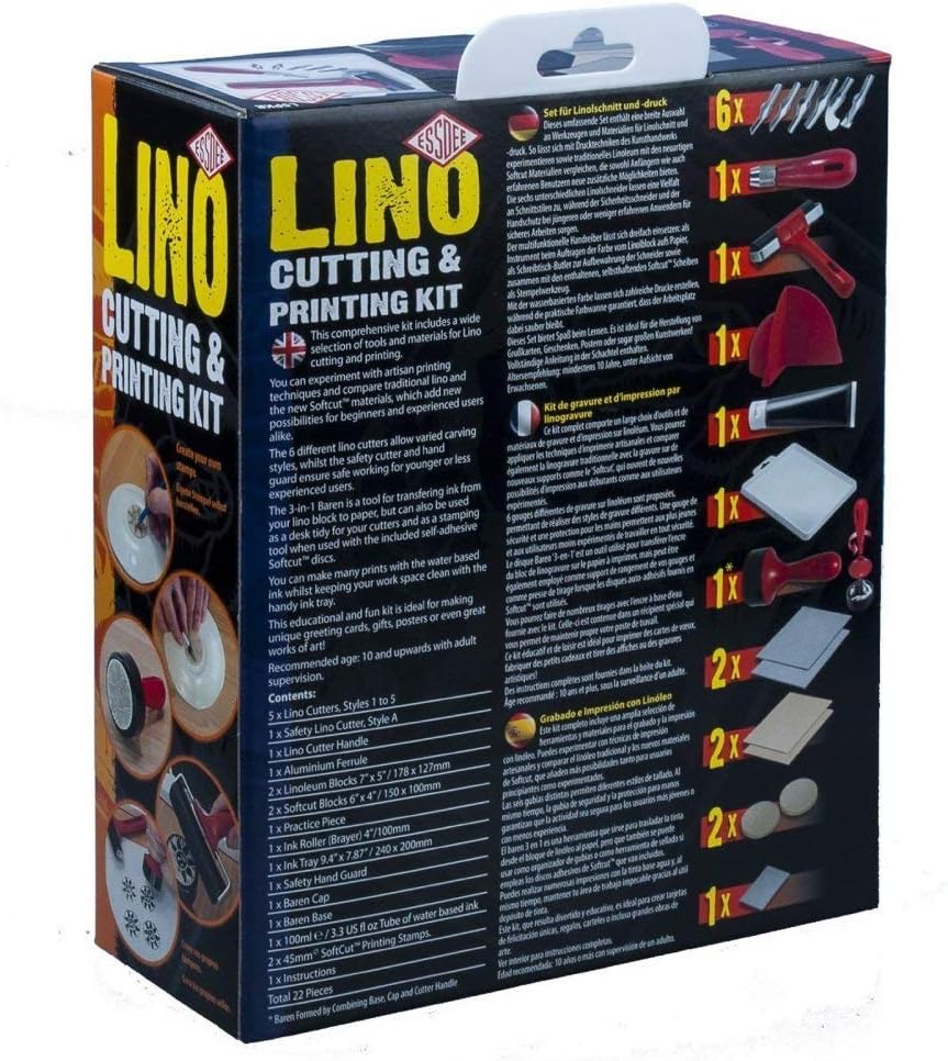Essdee Lino Cutting and Printing Kit - 22 Pieces *, Multicolored - Image 4