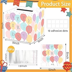 Birthday Party Decorations for Girls - 5x5 Inch