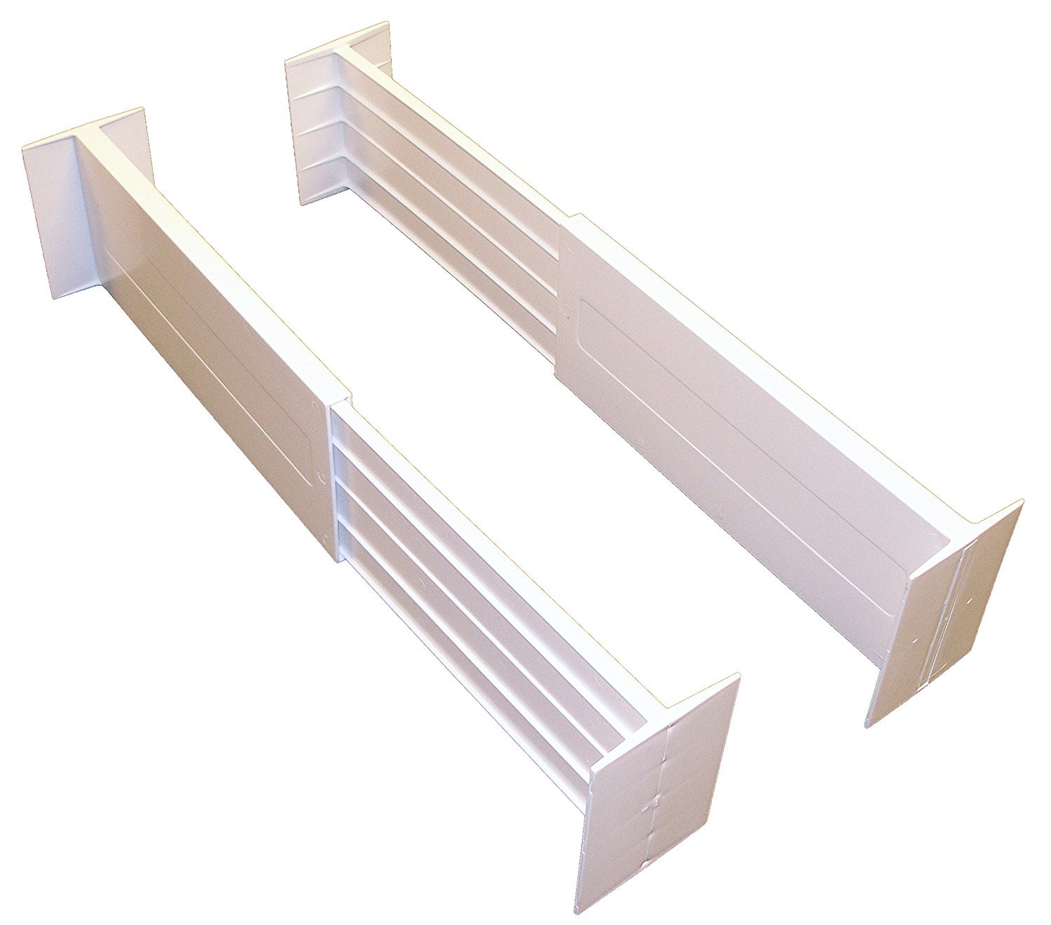 Dial Industries Adjustable Spring Loaded Drawer Dividers, Set of 2, 4.5