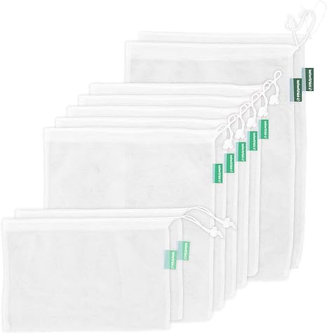 earthwise reusable mesh produce bags