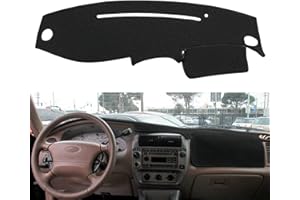Yiz Dash Cover Mat Custom Fit for Ford Ranger 1995-2011,Ford Explorer 1995-2001,Mercury Mountaineer 1997-2001 and Mazda B2300 B2500 B3000 B4000 1995-2010,Dashboard Cover Pad Carpet (Black) J35
