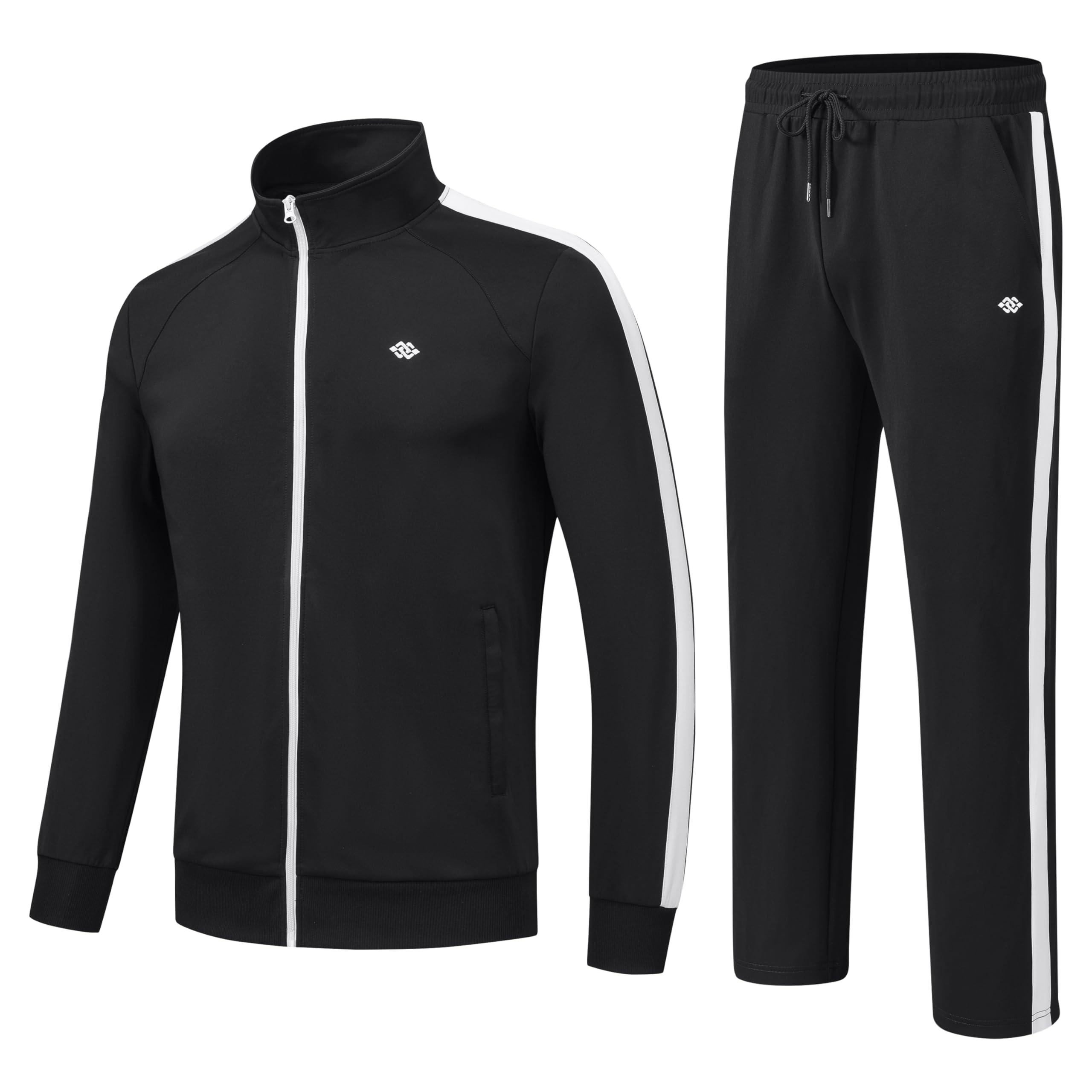 MoFiz Men's Tracksuit 2-Piece Set – Full Zip Jacket & Sweatpants
