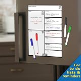 Fridge Magic Magnetic Whiteboard 42x30 cm Weekly Meal Planner Calendar Set view 7