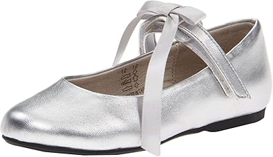 girls silver mary jane shoes