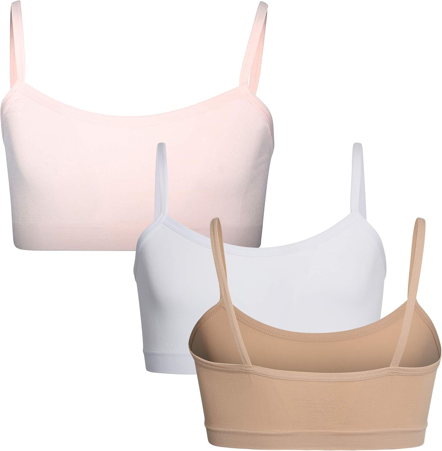 Rene Rofe Girls Nylon/Spandex Unpadded Lightweight Seamless