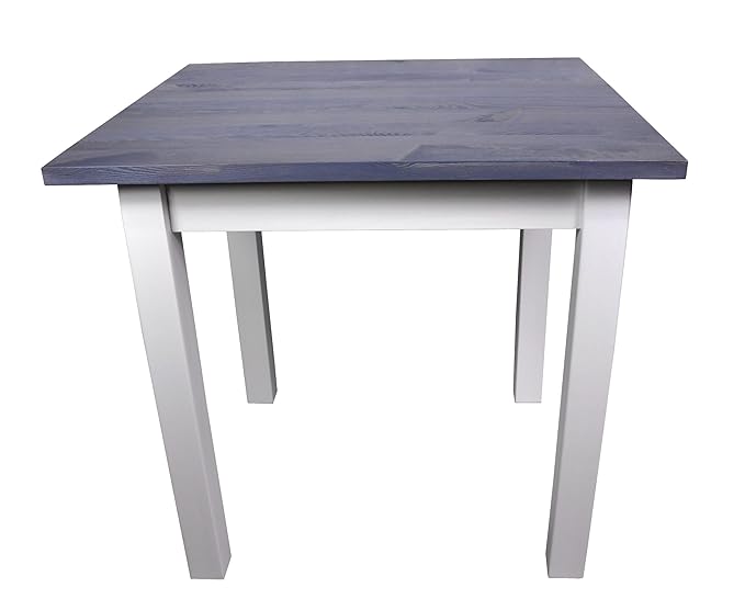 Magnetic Mobel Esstisch Küchentisch Tisch Kiefer massiv Restaurant Eckige Tischplatte 80 x 60 cm (80x60, Grau)