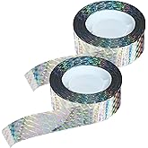 KOKMEYA Bird Scare Reflective Tape, 295 Feet (2 Rolls), Double-Sided Reflective, for Repelling Sparrows and Woodpeckers, Suitable for Outdoor Use in Homes, Gardens, Farms, Orchards,Outdoor