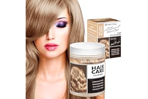 Joyful Young Vegan Semi Permanent Hair Color Mask - 10.15OZ Color Depositing Conditioner for Color-Treated Hair - Plant-Based Enhances Tones Hair Dye - Ammonia, Paraben & Sulfate-Free (GOLDEN BLONDE)