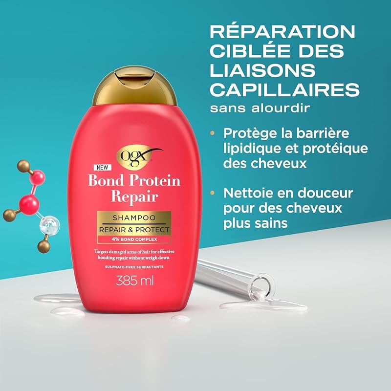 Shampooing Bond Protein Repair Cheveux secs et abîmés, 385 ml